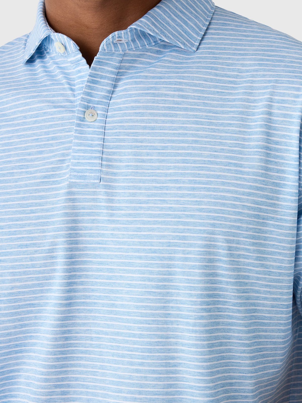 Peter Millar Crown Sport Men's Effortless Technical Comfort Stripe Performance Jersey Polo