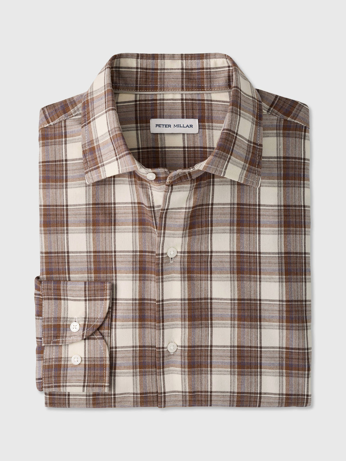 Peter Millar Crown Men's Cannon Performance Flannel Sport Shirt