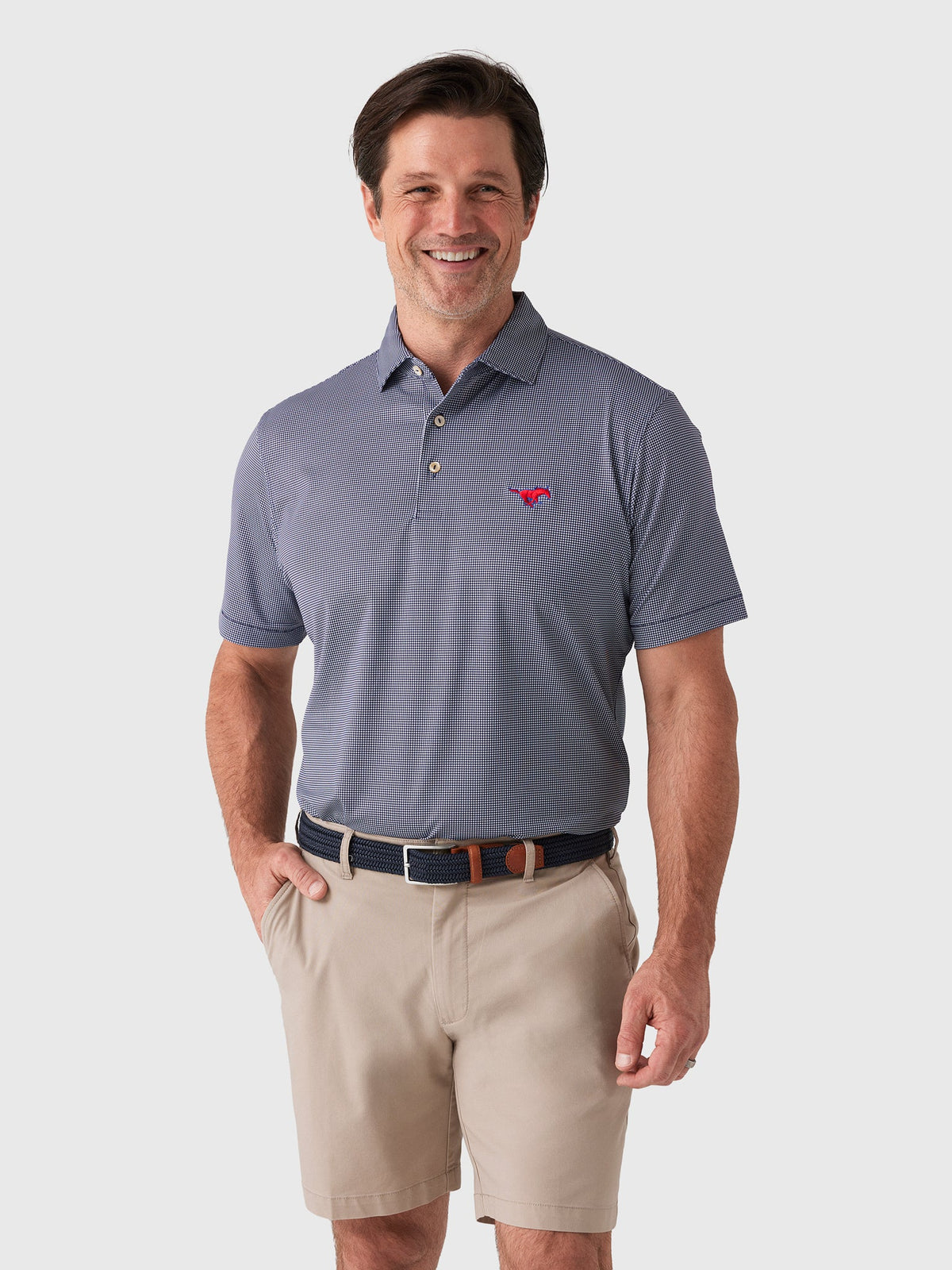 Peter Millar Collegiate Men's Border Performance Jersey Polo