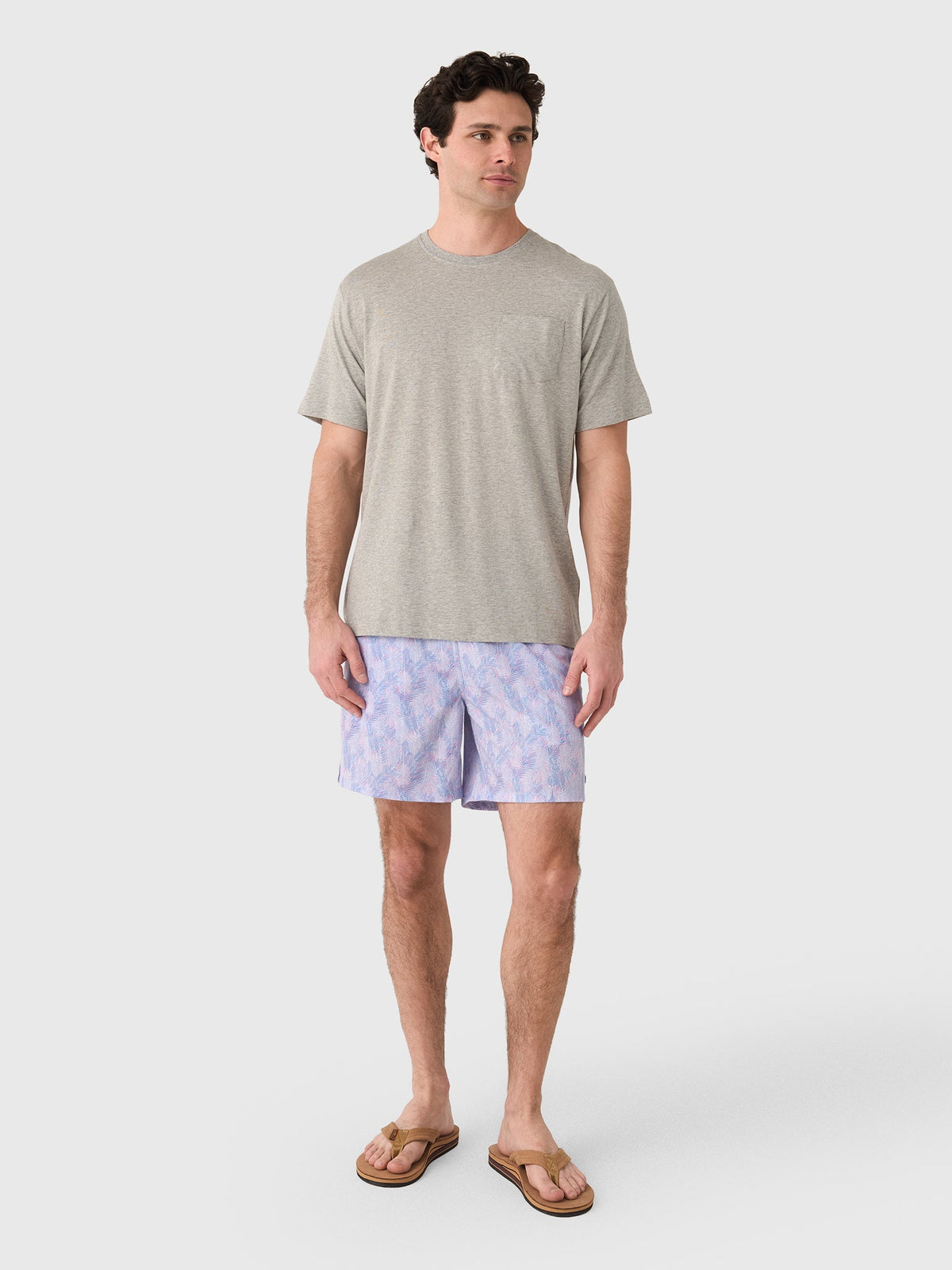 Peter Millar Crown Comfort Men's Heathered Short-Sleeve Pocket Tee