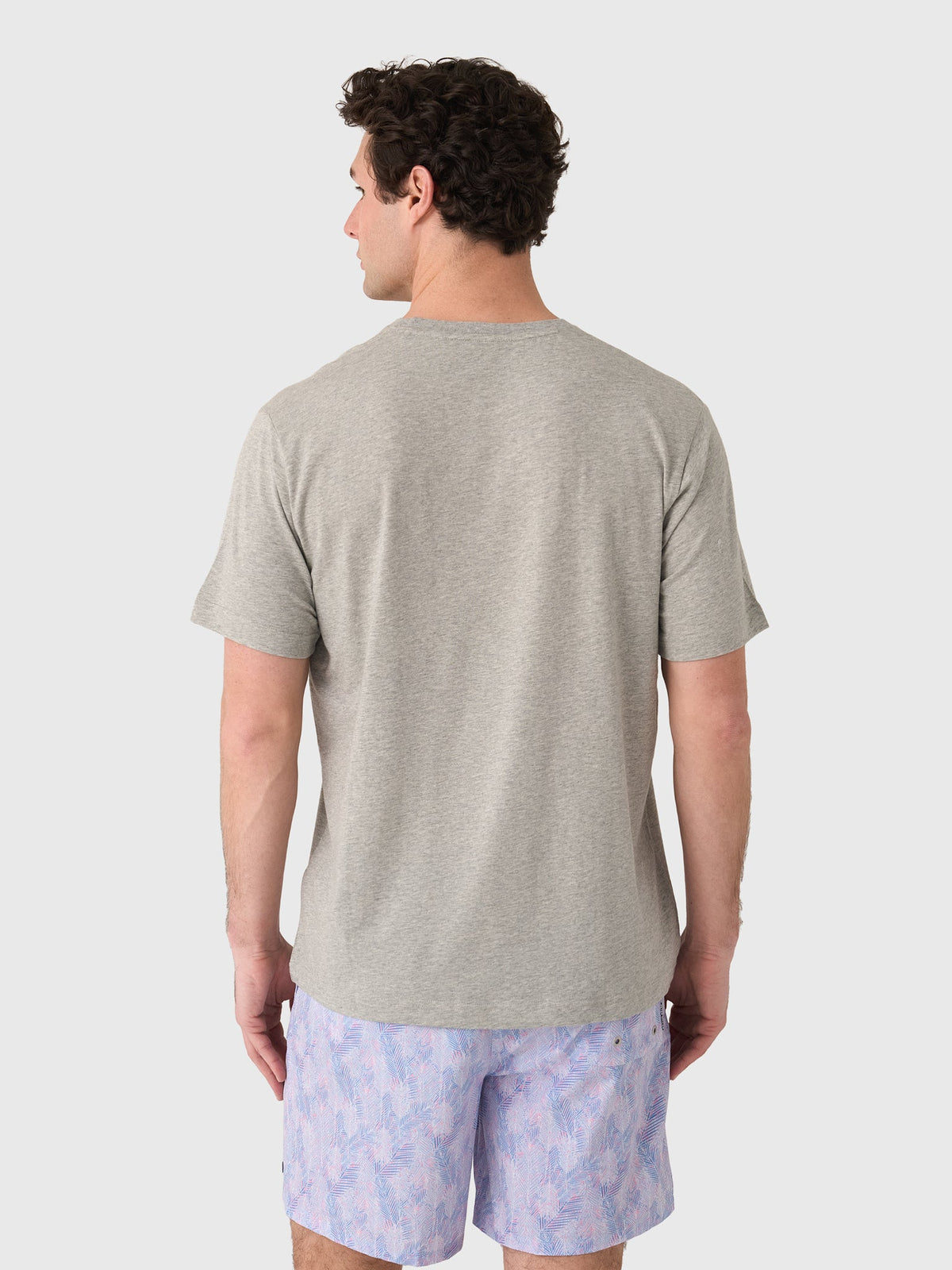 Peter Millar Crown Comfort Men's Heathered Short-Sleeve Pocket Tee