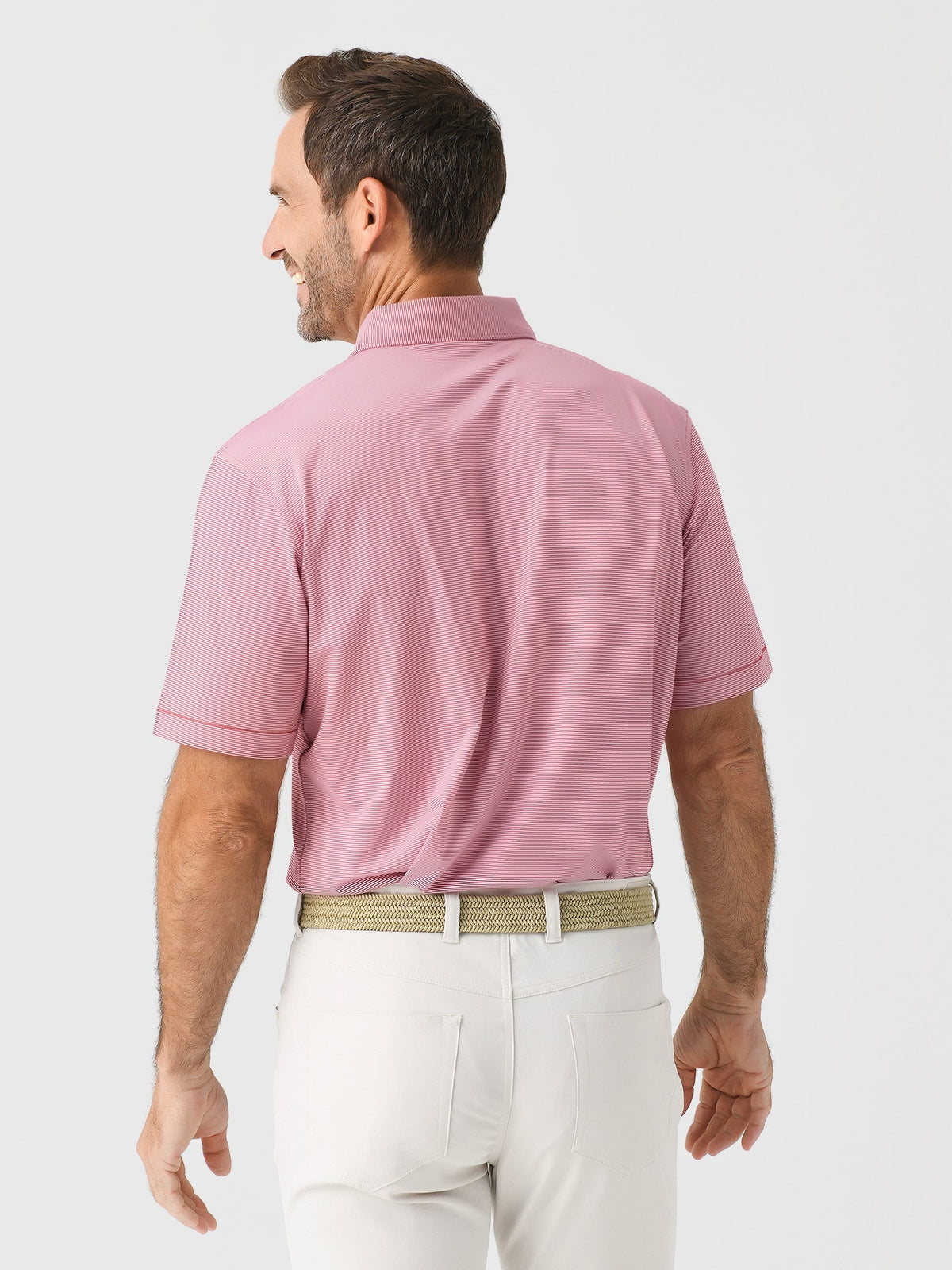 Peter Millar Collegiate Men's Jubilee Stripe Performance Jersey Polo