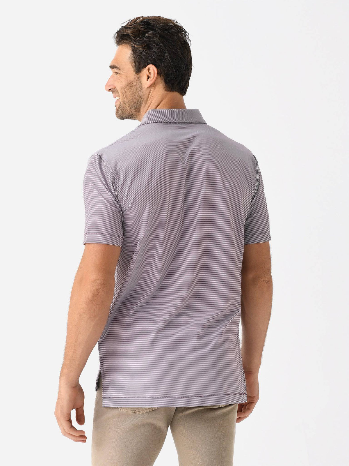 Peter Millar Collegiate Men's Jubilee Stripe Performance Jersey Polo