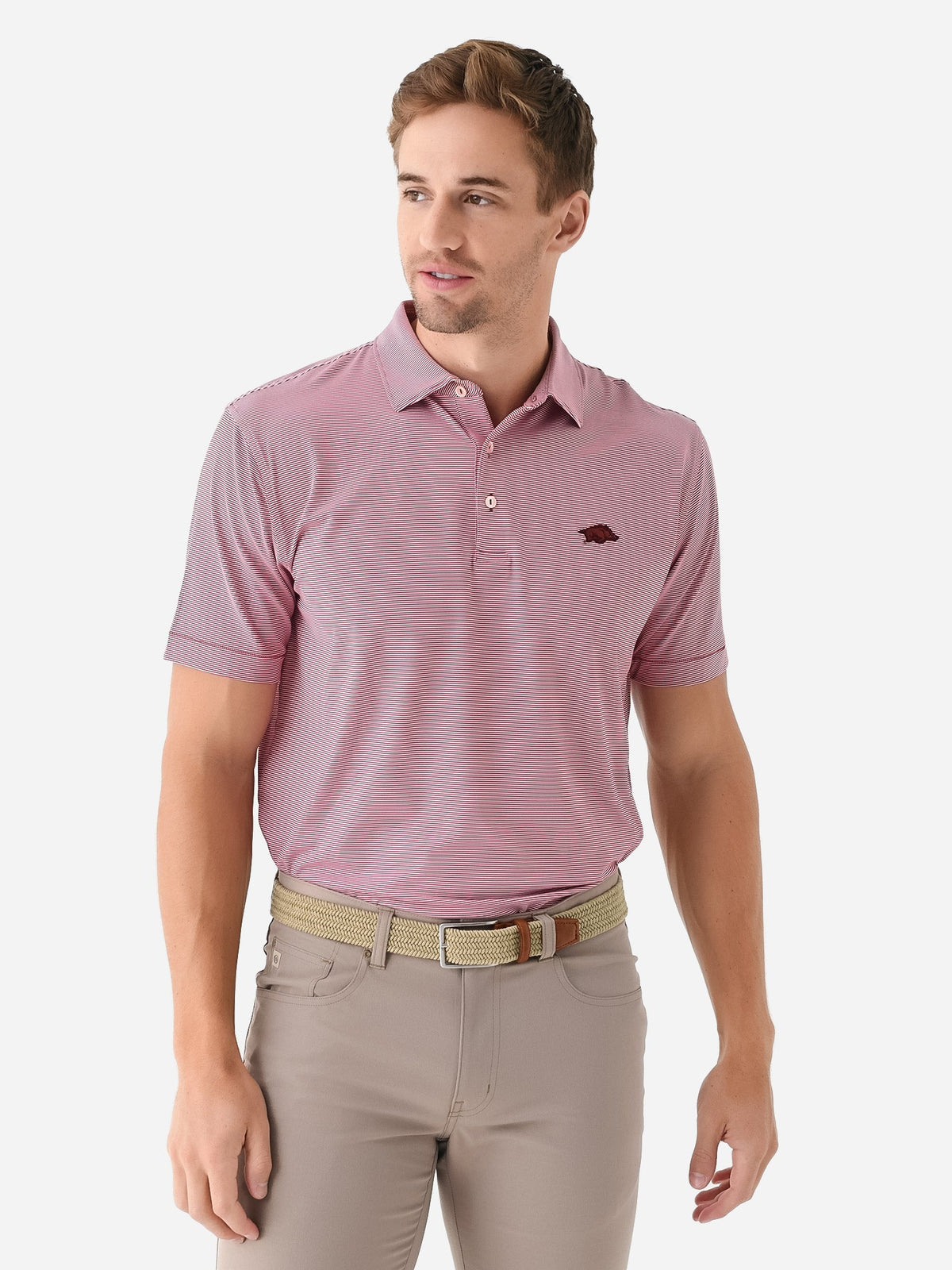 Peter Millar Collegiate Men's Jubilee Stripe Performance Jersey Polo