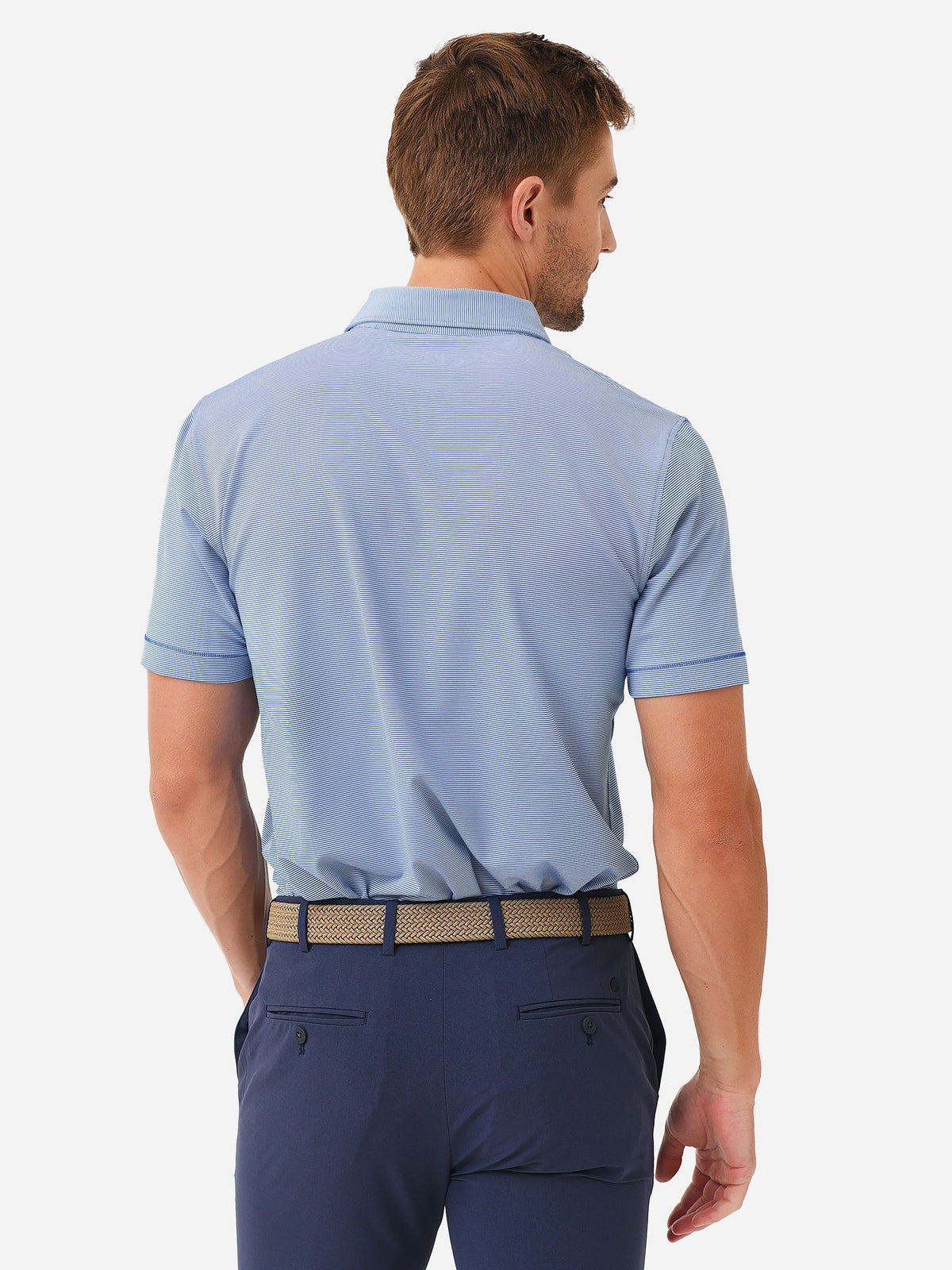 Peter Millar Collegiate Men's Jubilee Stripe Performance Jersey Polo
