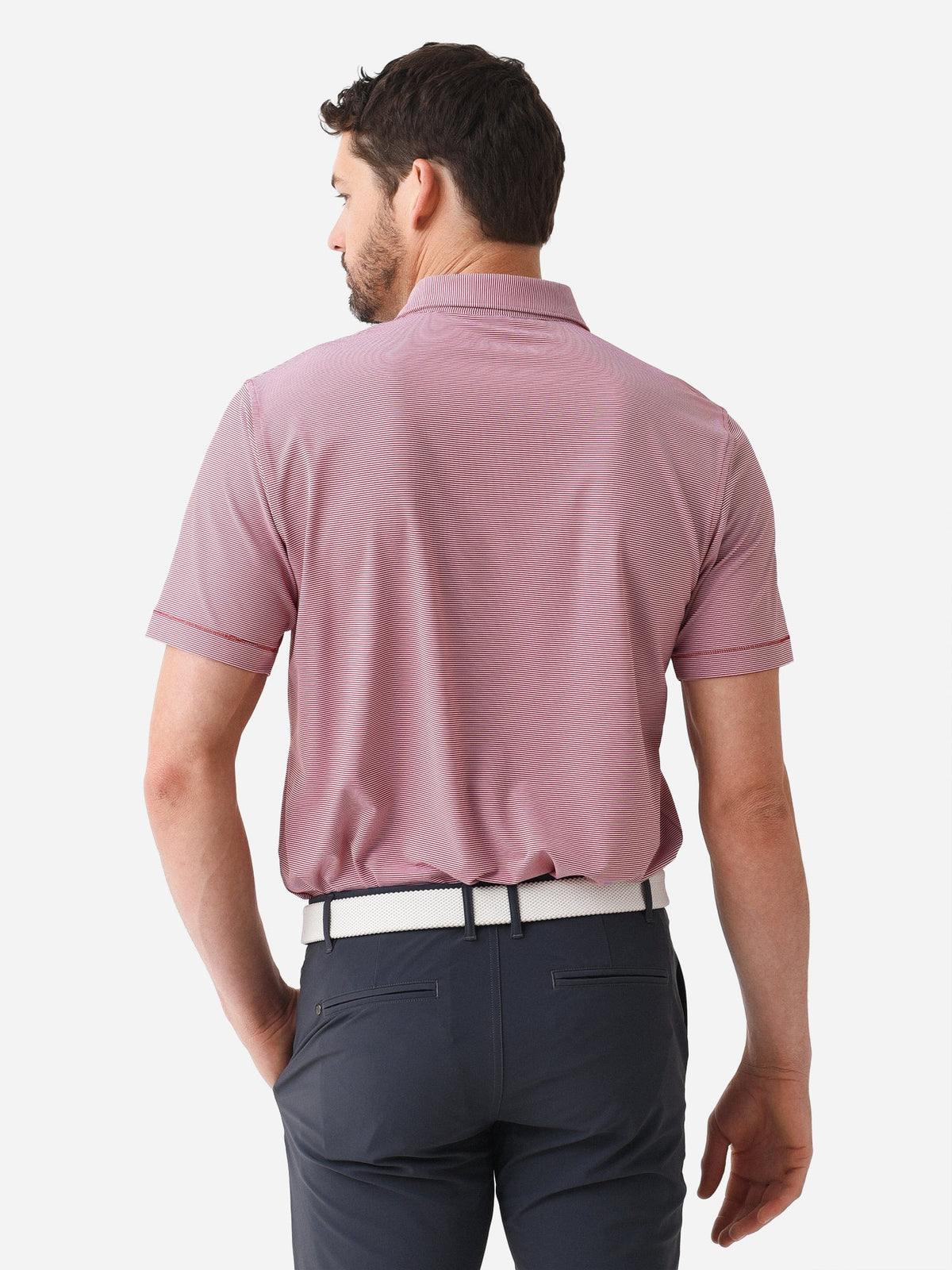 Peter Millar Collegiate Men's Jubilee Stripe Performance Jersey Polo