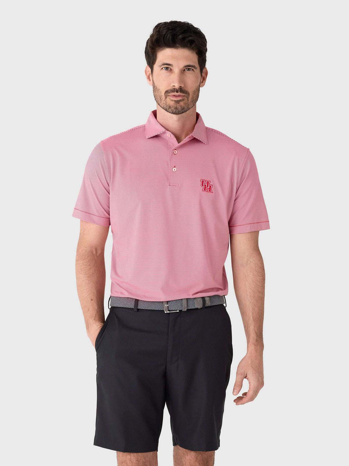 Peter Millar Collegiate Men's Jubilee Stripe Performance Jersey Polo