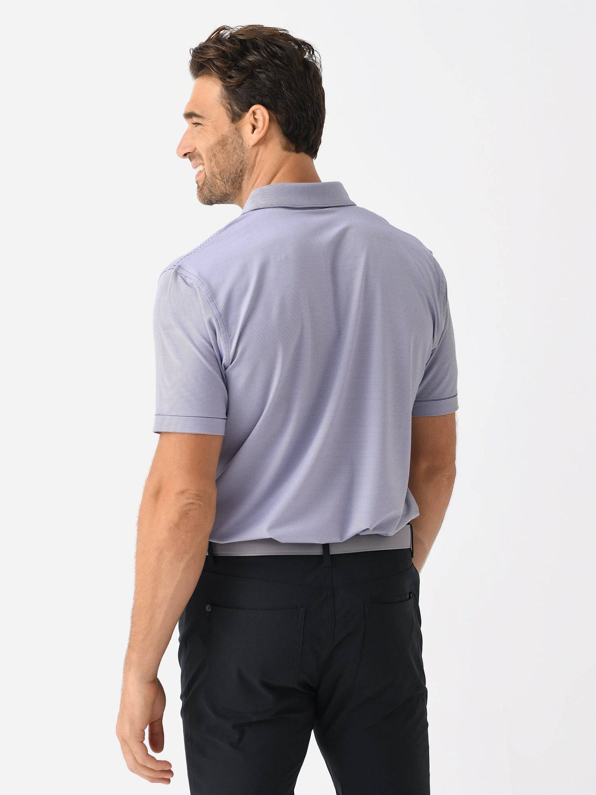 Peter Millar Collegiate Men's Jubilee Stripe Performance Jersey Polo