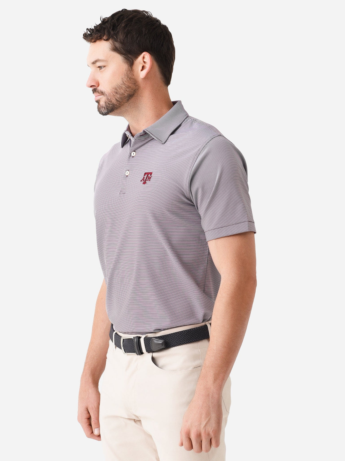 Peter Millar Collegiate Men's Jubilee Stripe Performance Jersey Polo