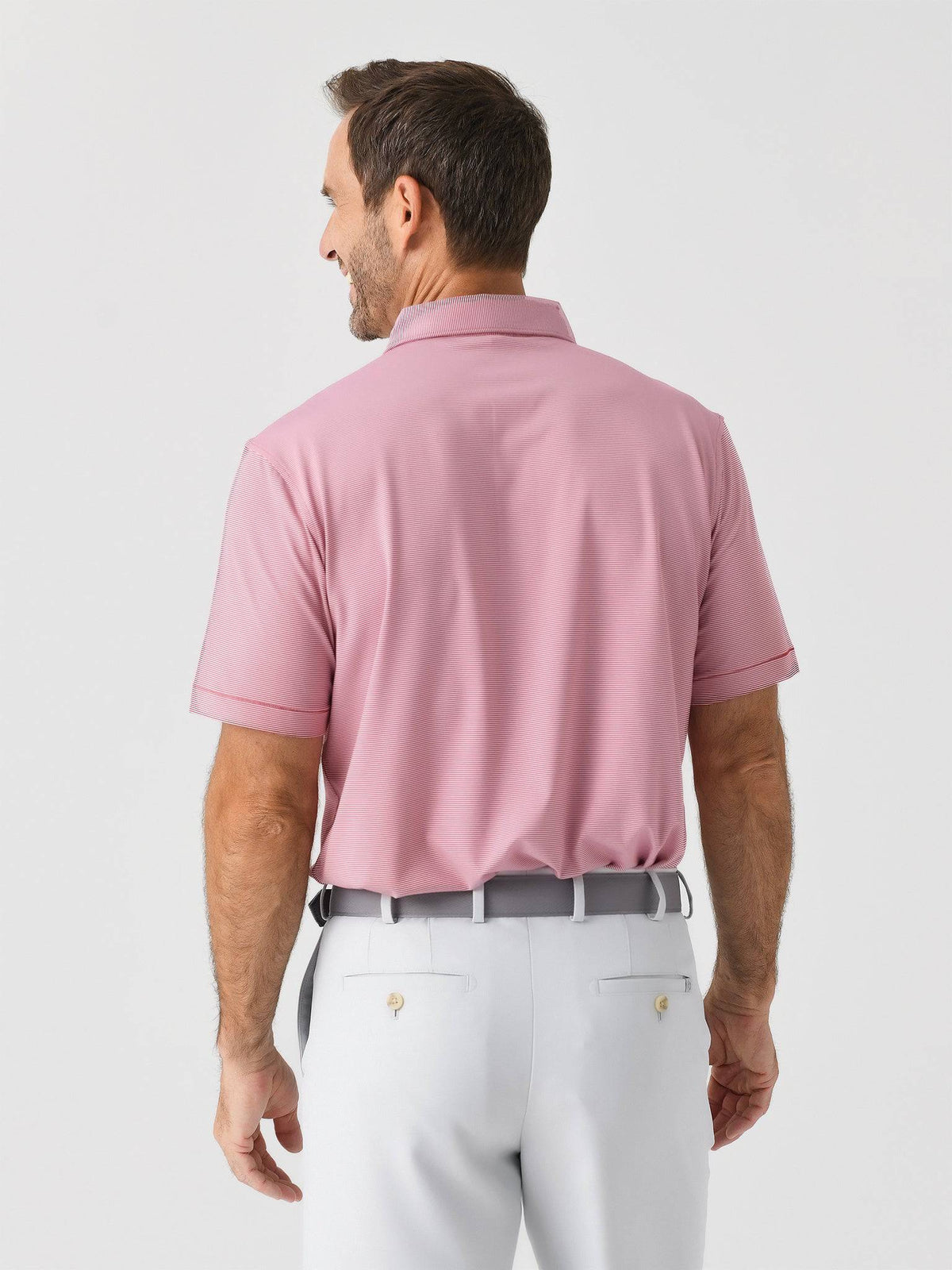 Peter Millar Collegiate Men's Jubilee Stripe Performance Jersey Polo