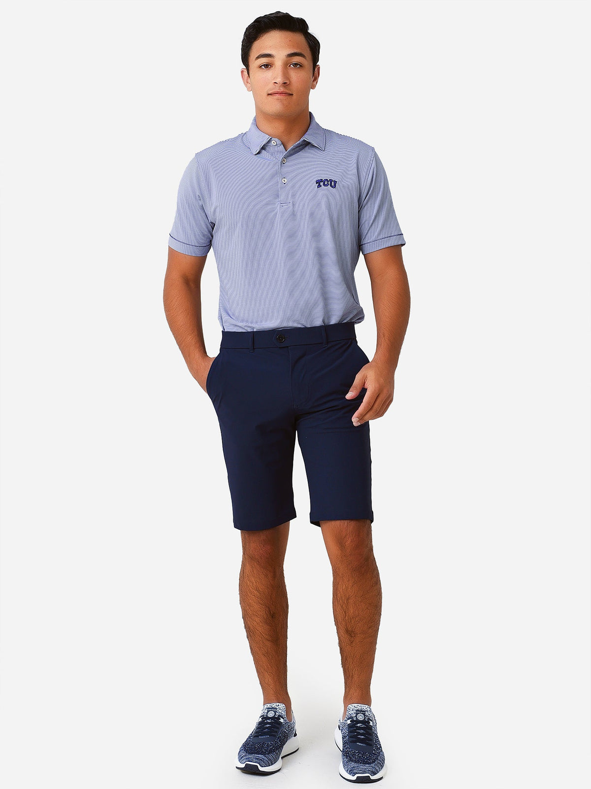 Peter Millar Collegiate Men's Jubilee Stripe Performance Jersey Polo