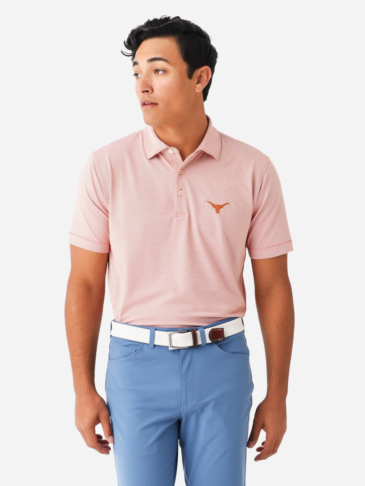 Peter Millar Collegiate Men's Jubilee Stripe Performance Jersey Polo