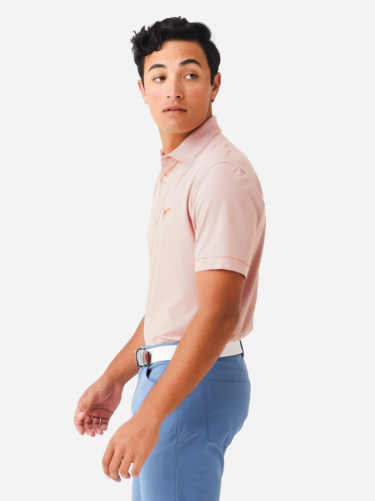 Peter Millar Collegiate Men's Jubilee Stripe Performance Jersey Polo