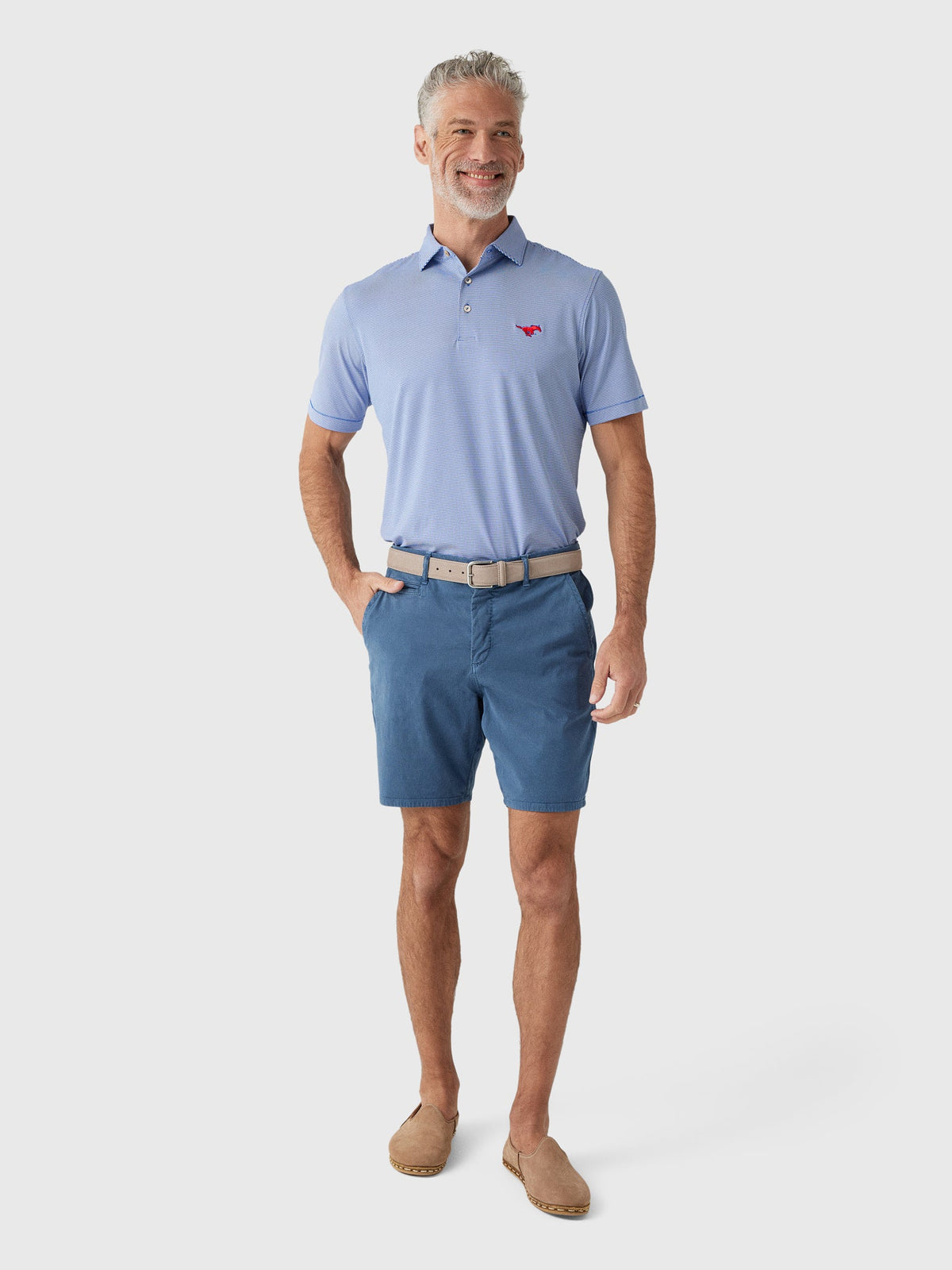 Peter Millar Collegiate Men's Jubilee Stripe Performance Jersey Polo