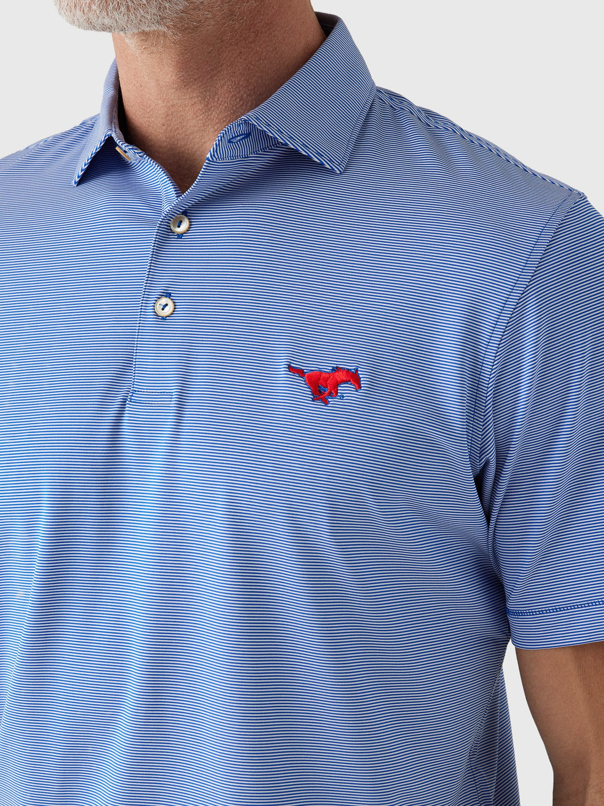 Peter Millar Collegiate Men's Jubilee Stripe Performance Jersey Polo