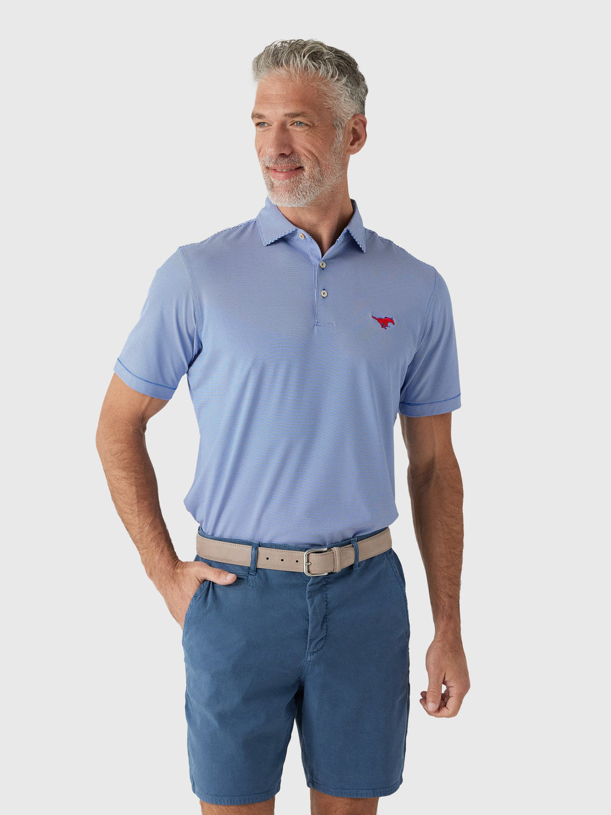 Peter Millar Collegiate Men's Jubilee Stripe Performance Jersey Polo