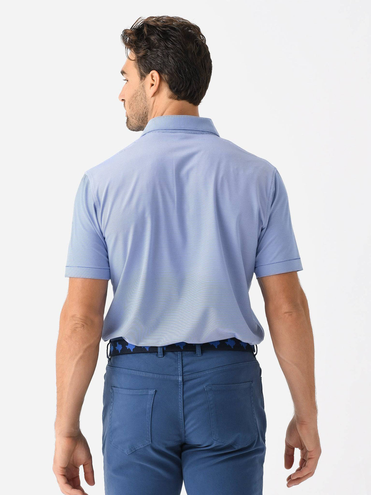 Peter Millar Collegiate Men's Jubilee Stripe Performance Jersey Polo