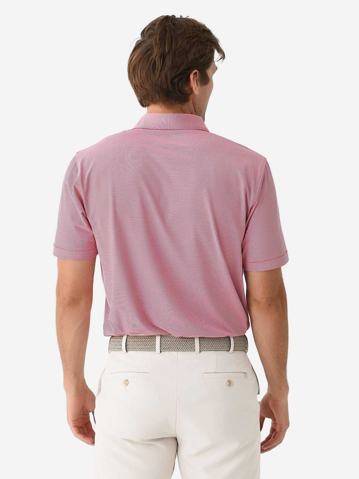 Peter Millar Collegiate Men's Jubilee Stripe Performance Jersey Polo
