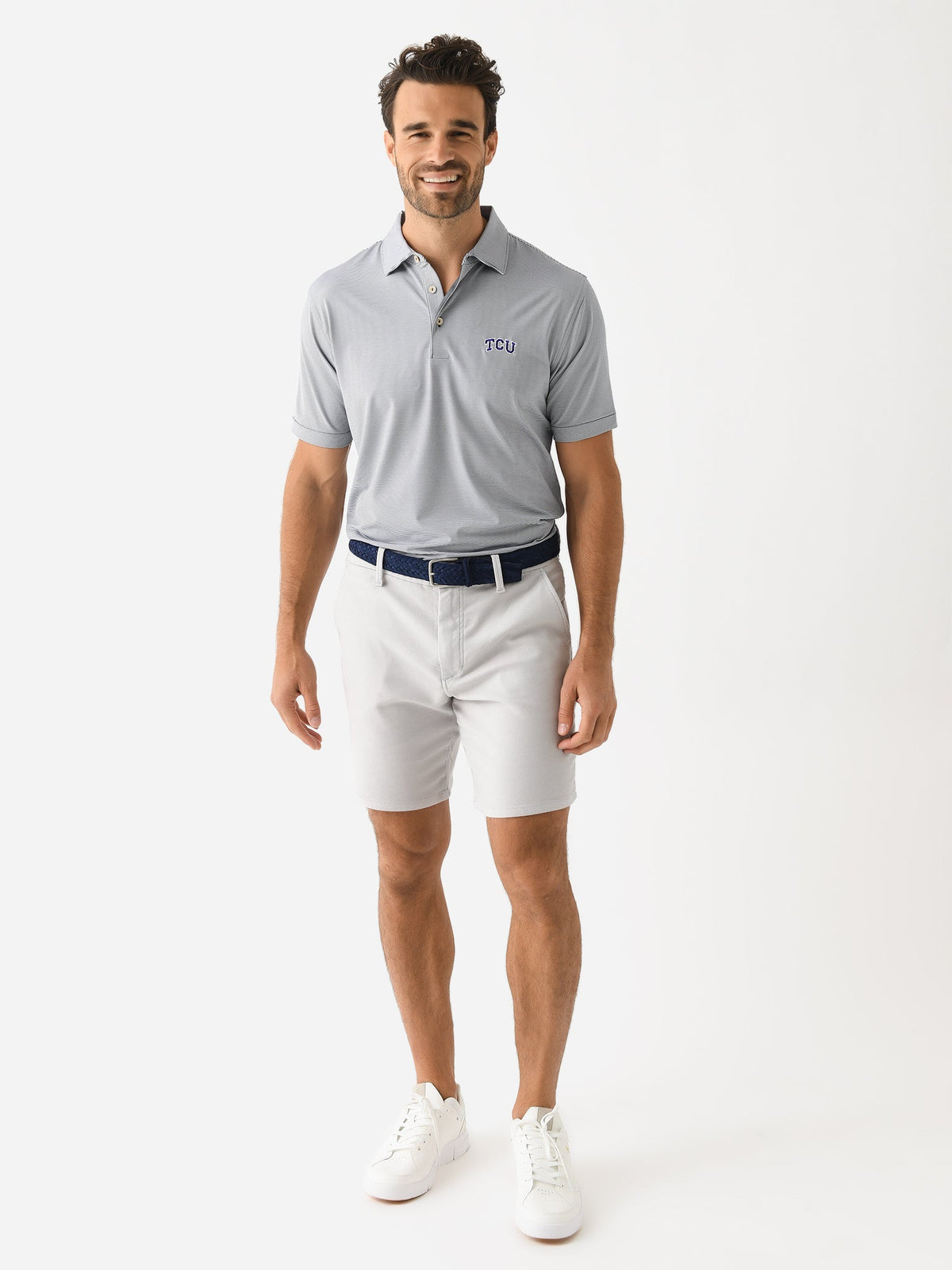 Peter Millar Collegiate Men's Jubilee Stripe Performance Jersey Polo