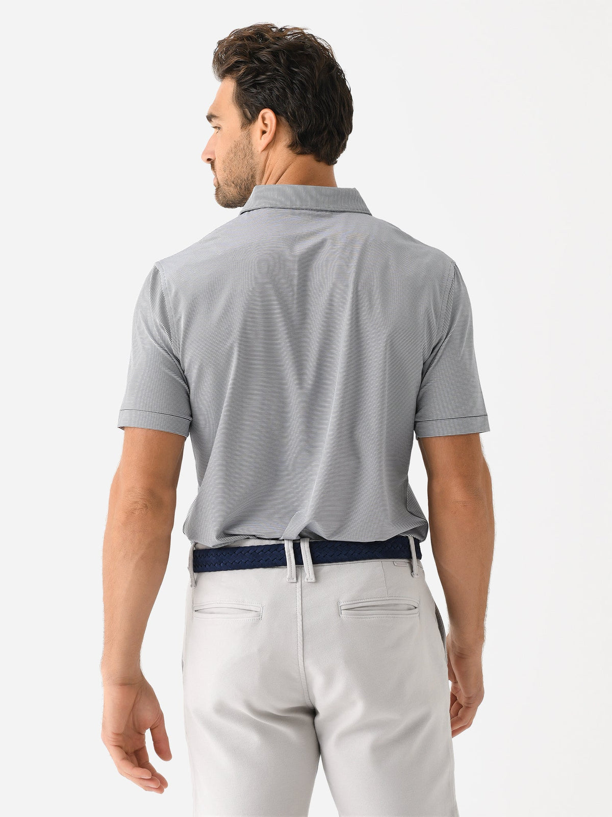 Peter Millar Collegiate Men's Jubilee Stripe Performance Jersey Polo
