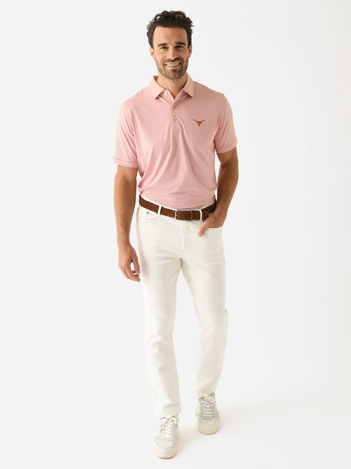 Peter Millar Collegiate Men's Jubilee Stripe Performance Jersey Polo