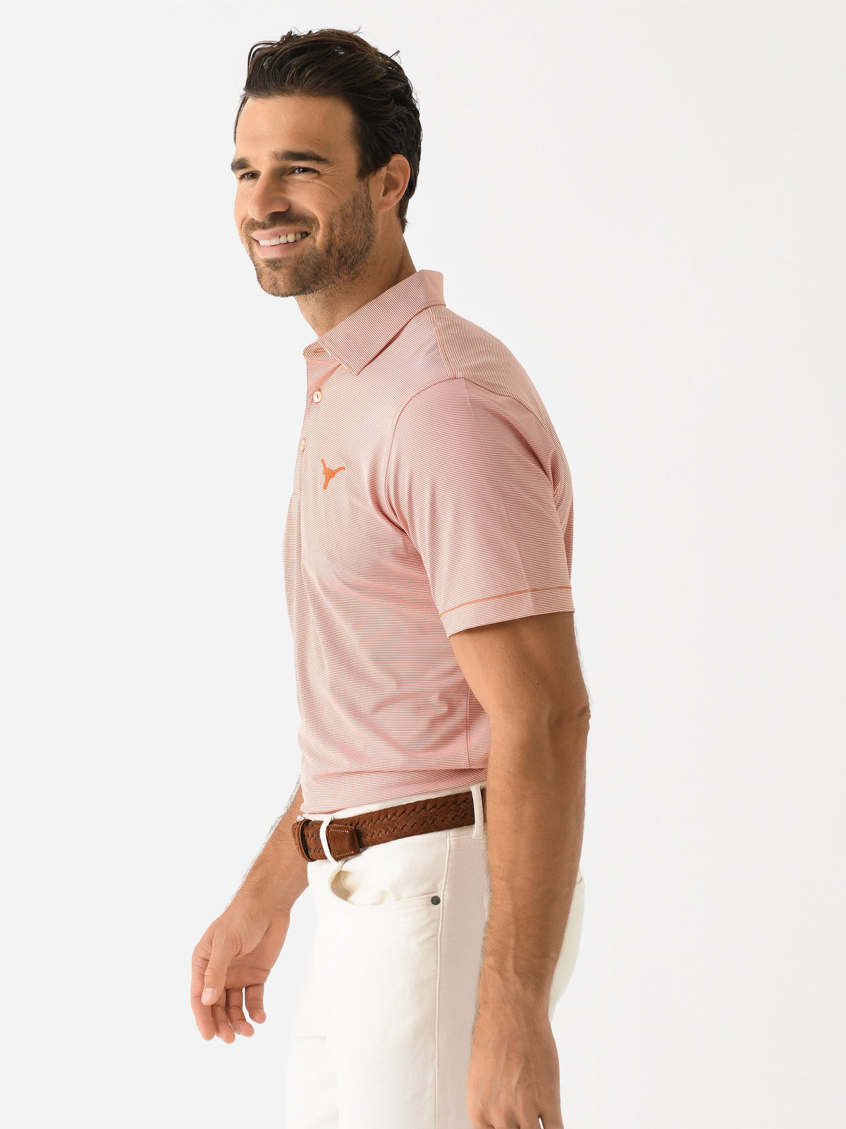 Peter Millar Collegiate Men's Jubilee Stripe Performance Jersey Polo