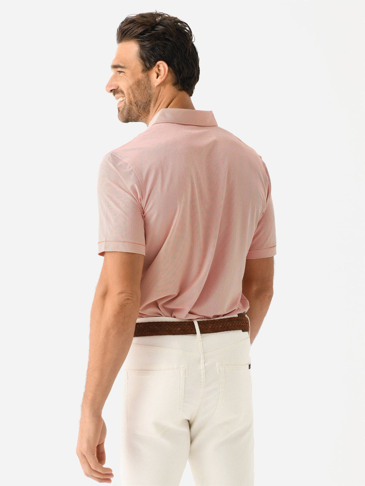 Peter Millar Collegiate Men's Jubilee Stripe Performance Jersey Polo