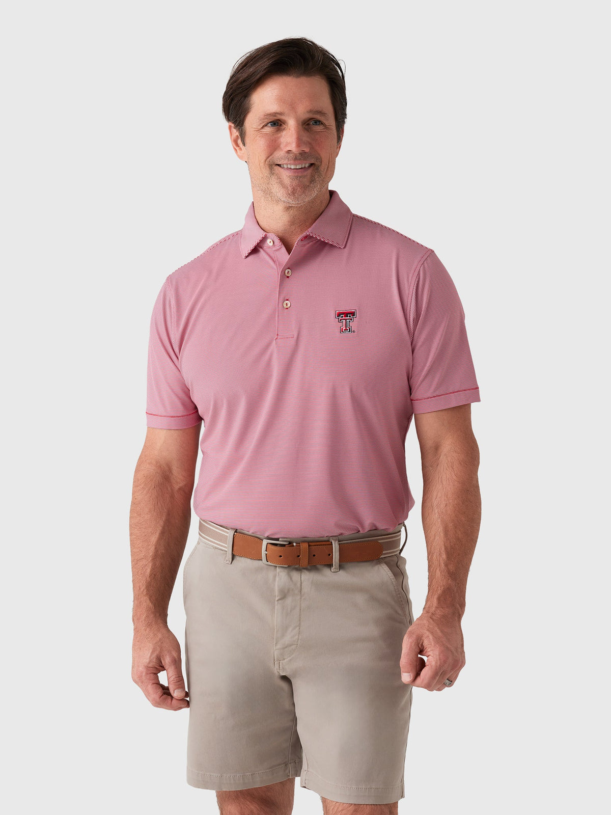 Peter Millar Collegiate Men's Jubilee Stripe Performance Jersey Polo