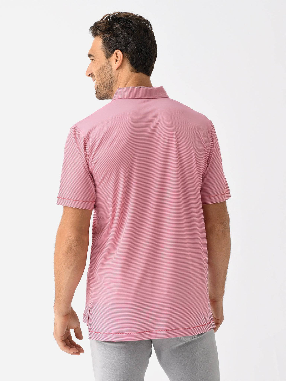 Peter Millar Collegiate Men's Jubilee Stripe Performance Jersey Polo