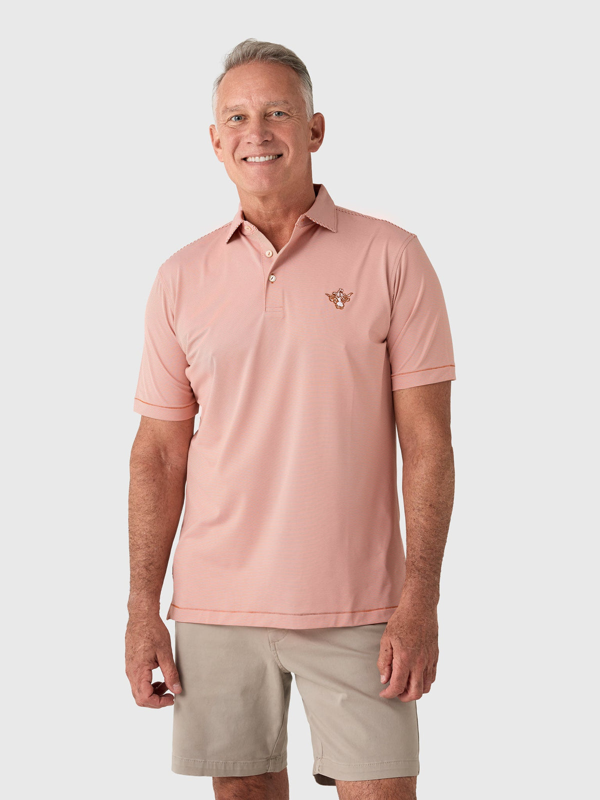 Peter Millar Collegiate Men's Jubilee Stripe Performance Jersey Polo