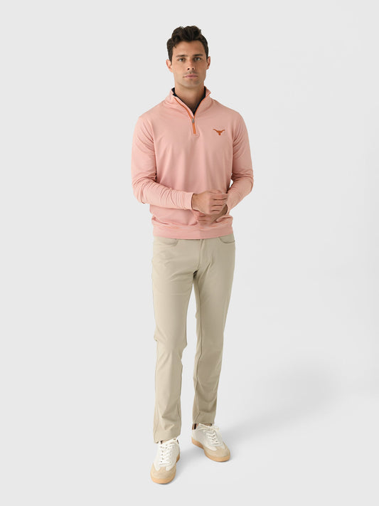 Peter Millar Collegiate Men's Perth Mini Stripe Performance Quarter-Zip