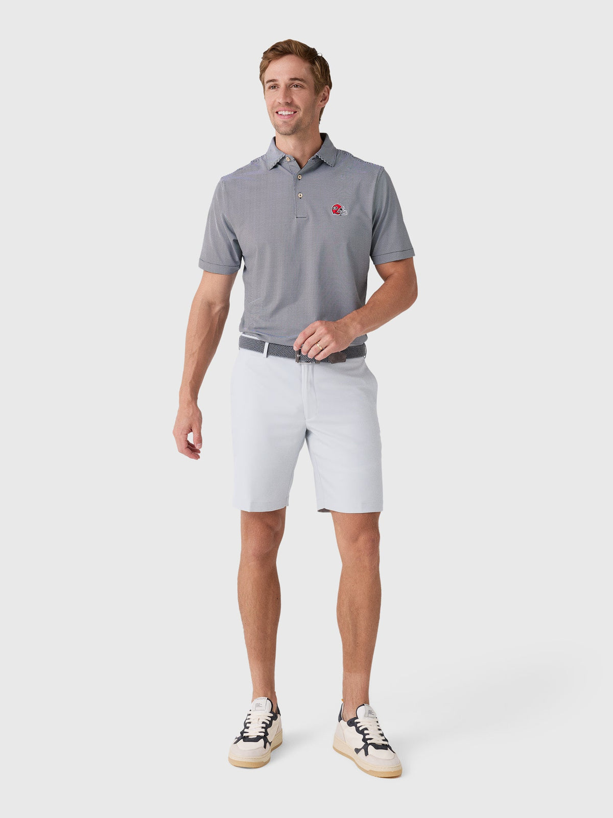 Peter Millar Collegiate Men's Jubilee Stripe Performance Jersey Polo