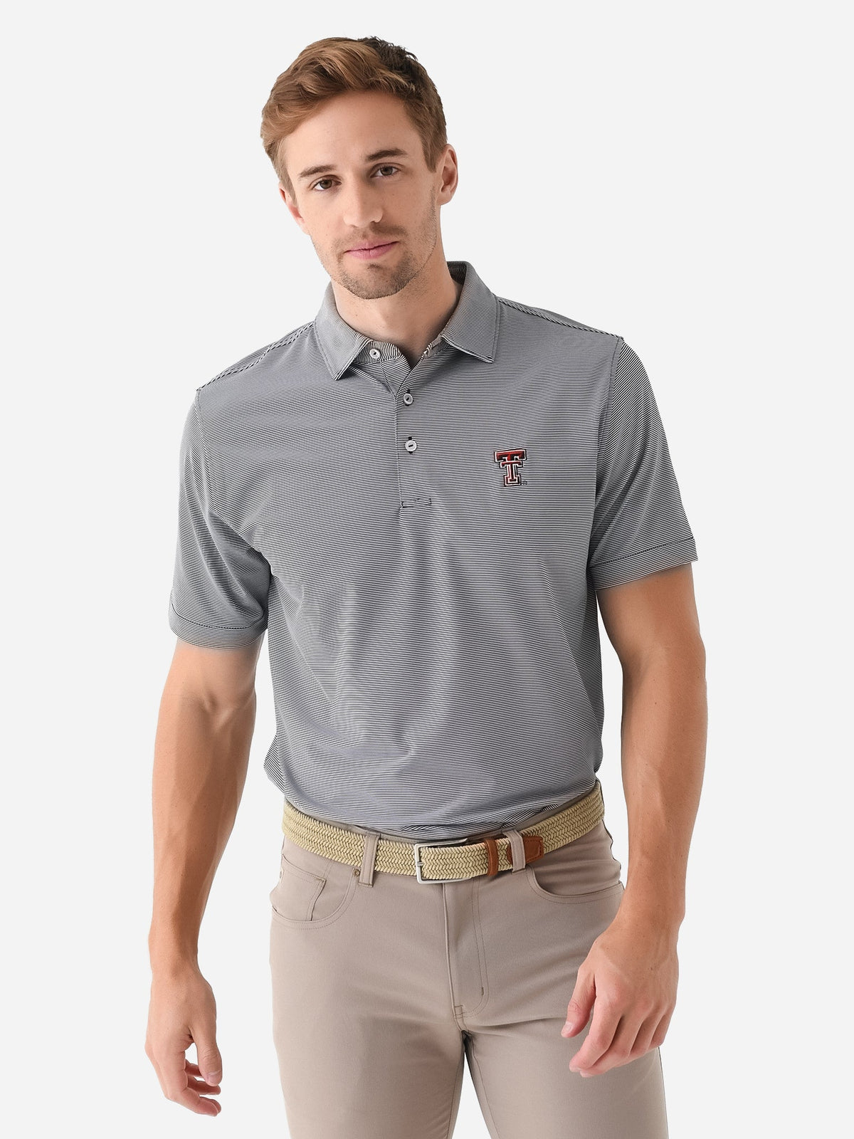 Peter Millar Collegiate Men's Jubilee Stripe Performance Jersey Polo