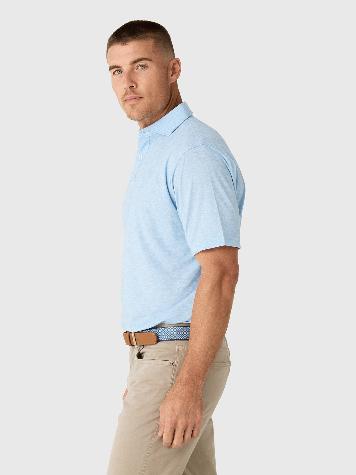 Peter Millar Crown Sport Men's Effortless Technical Comfort Performance Jersey Polo
