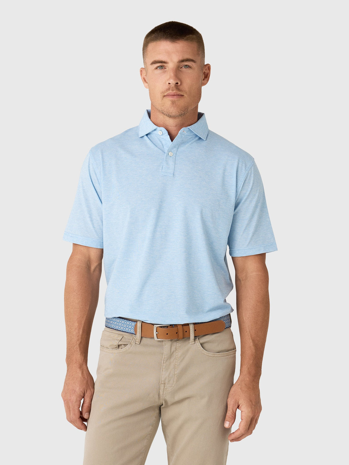 Peter Millar Crown Sport Men's Effortless Technical Comfort Performance Jersey Polo