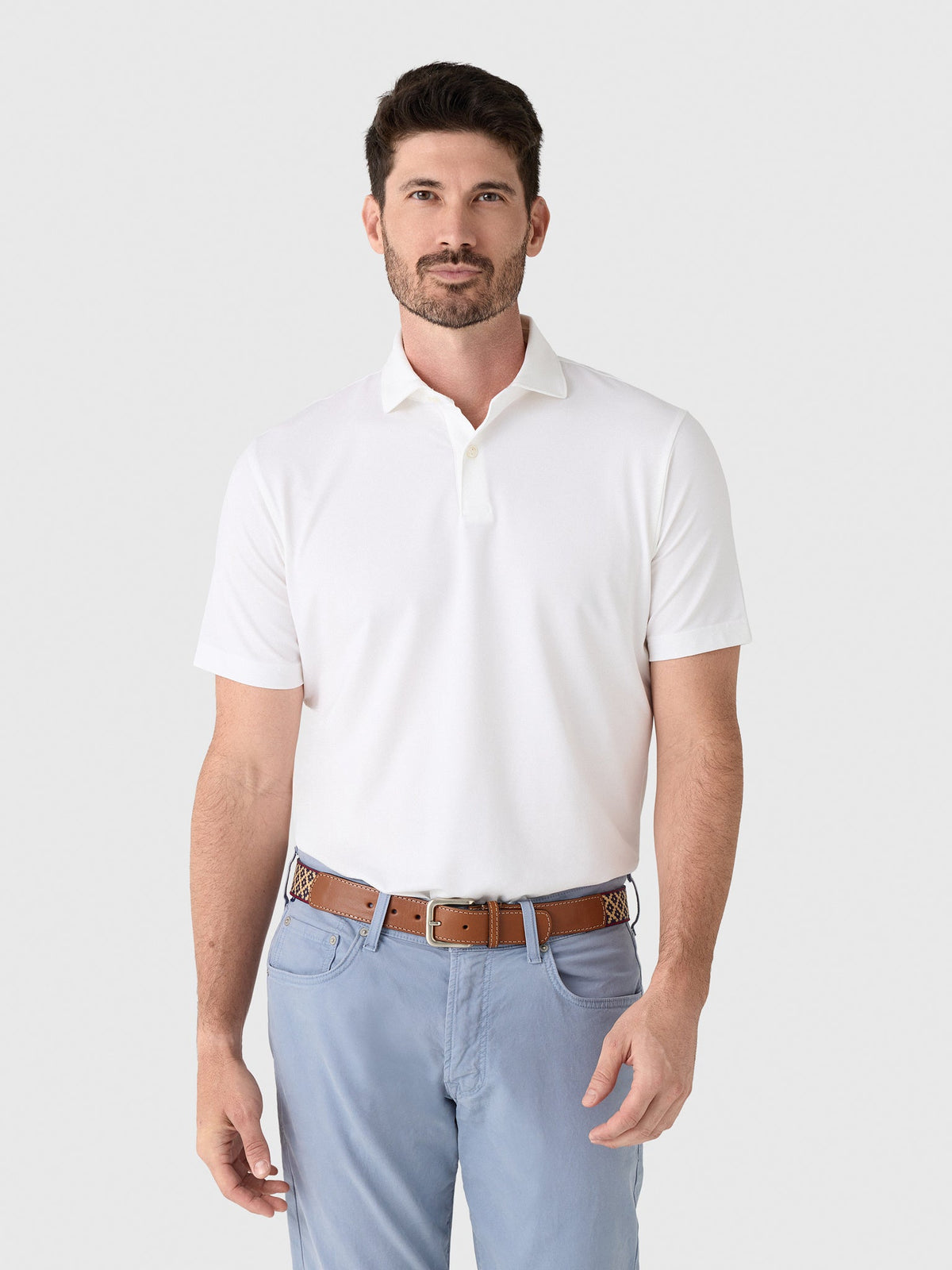 Peter Millar Crown Crafted Men's Albatross Cotton Blend Piqué Polo