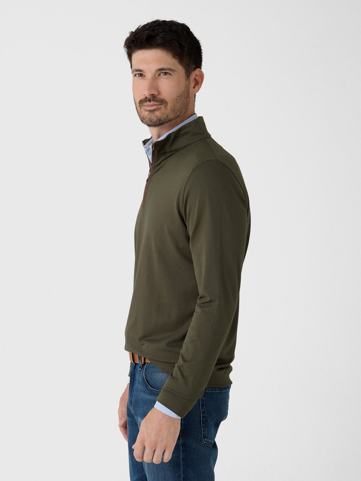 Peter Millar Crown Crafted Men's Albatross Cotton-Blend Piqué Quarter-Zip