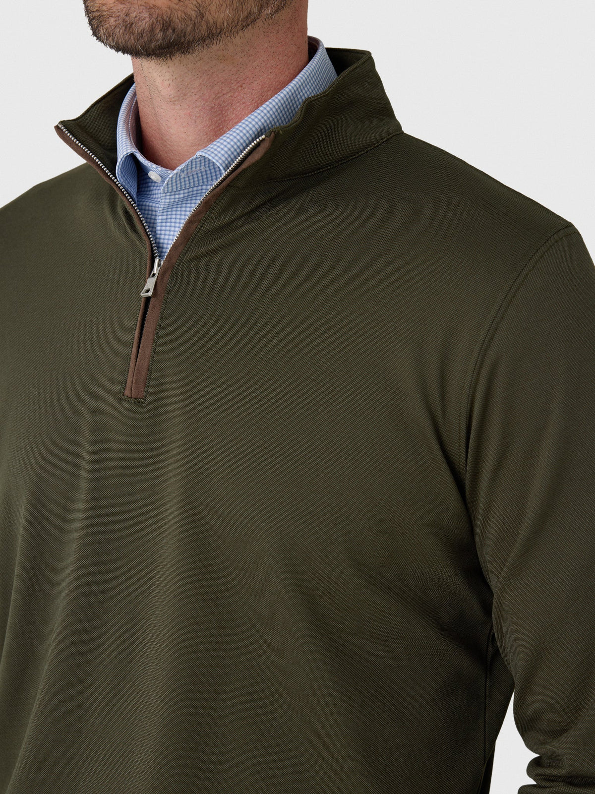 Peter Millar Crown Crafted Men's Albatross Cotton-Blend Piqué Quarter-Zip