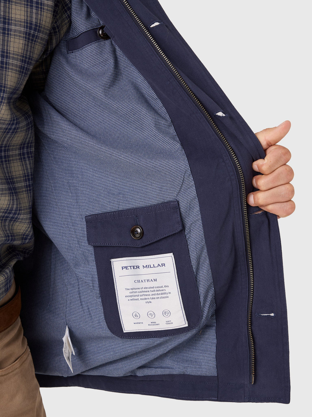 Peter Millar Crown Men's Chatham Cotton Cashmere Coat