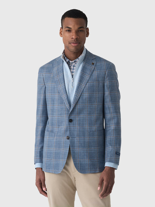 Peter Millar Crown Crafted Men's Hertford Plaid Soft Jacket