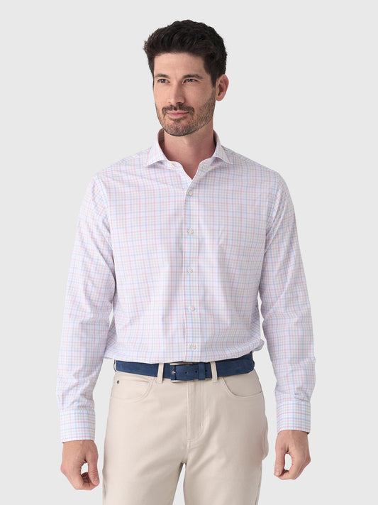 Peter Millar Crown Crafted Men's Basin Performance Poplin Sport Shirt