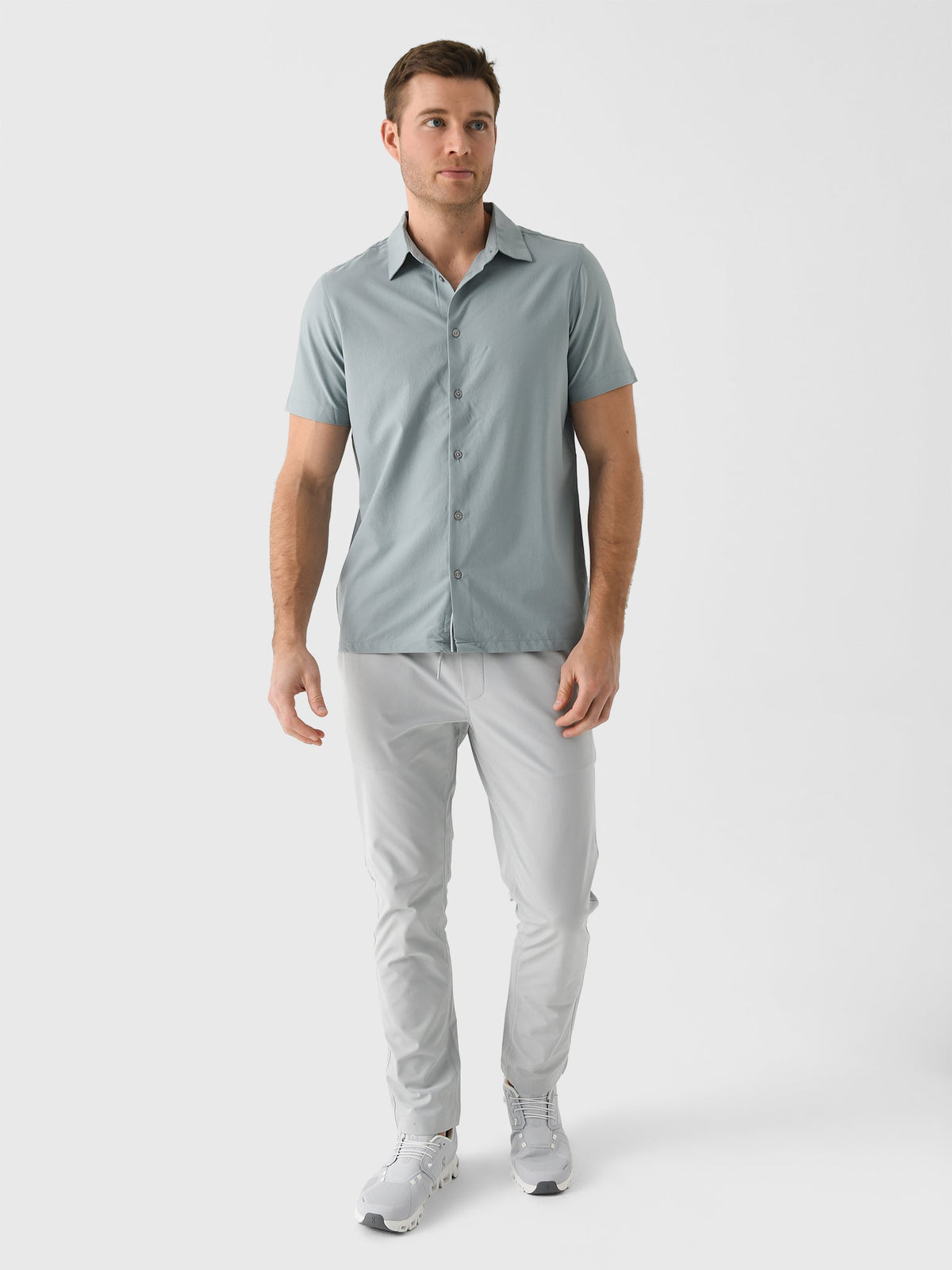 Vuori Men's Short Sleeve Manhattan Button-Down Shirt